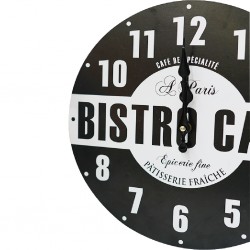 Bistro B/W Clock Square Ref J17-J21
