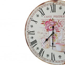 Vintage Floral Clock 55x55cm B1-B15