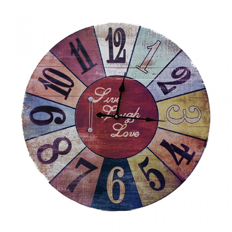 Colour Wheel Clock 55x55cm B1-B15