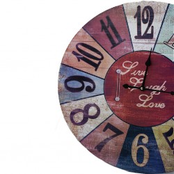Colour Wheel Clock 55x55cm B1-B15