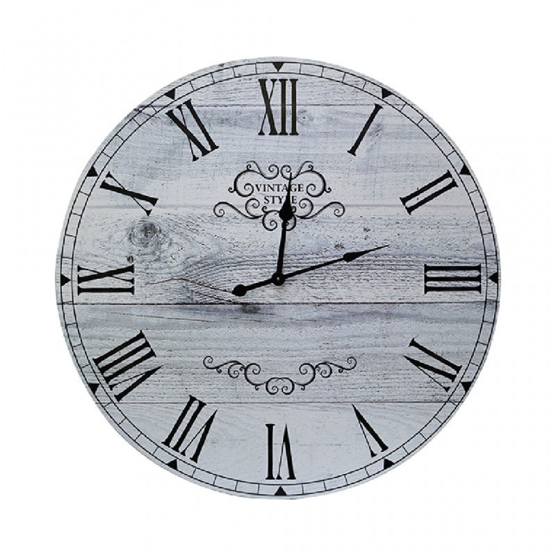Vintage White Clock 55x55cm B1-B15