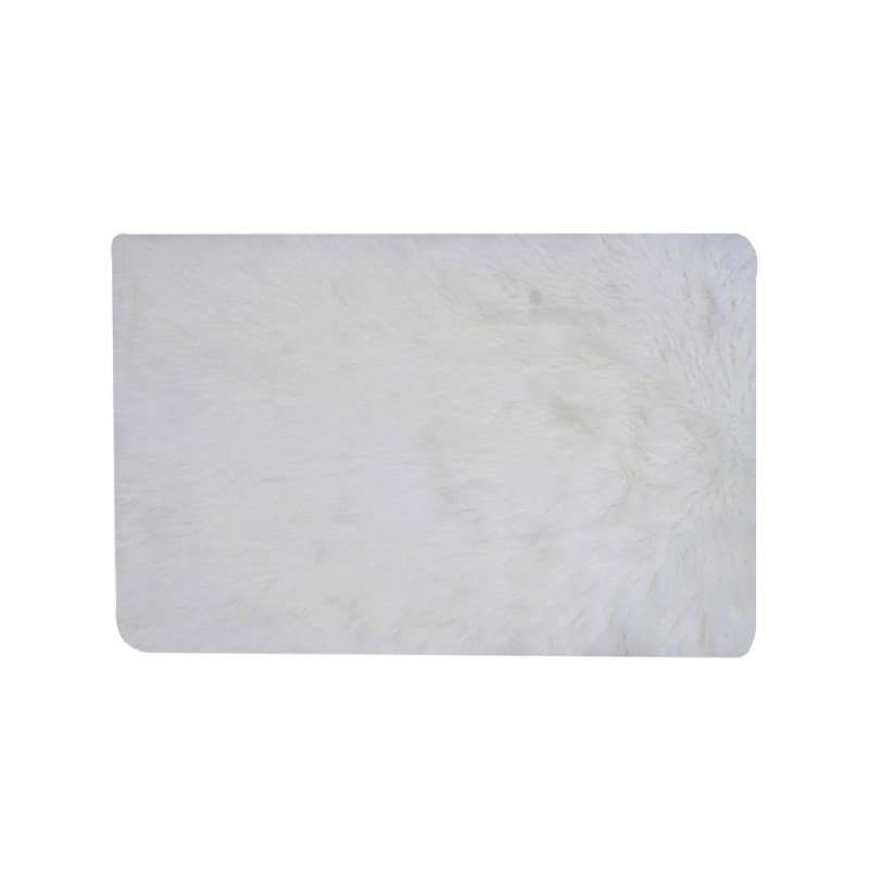 White Fur Mat Rectangular F28 White Fur Mat Rectangular F28