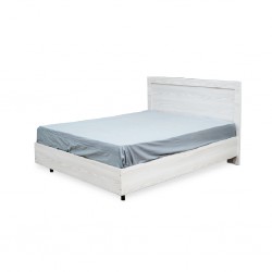 Emilia Bed 150x190 cm Grey MDF
