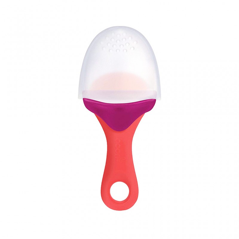 Tomy Boon Pulp Silicone Feeder - Coral/Purple