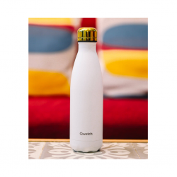 Qwetch QD3370 Matt White Gold 500ml S/S Water "O"