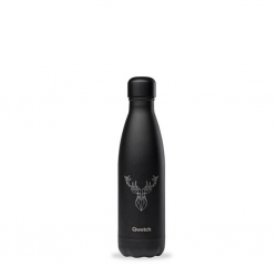 Qwetch QD3501 Black Cerf 500ml S/S Water Bottle"O"