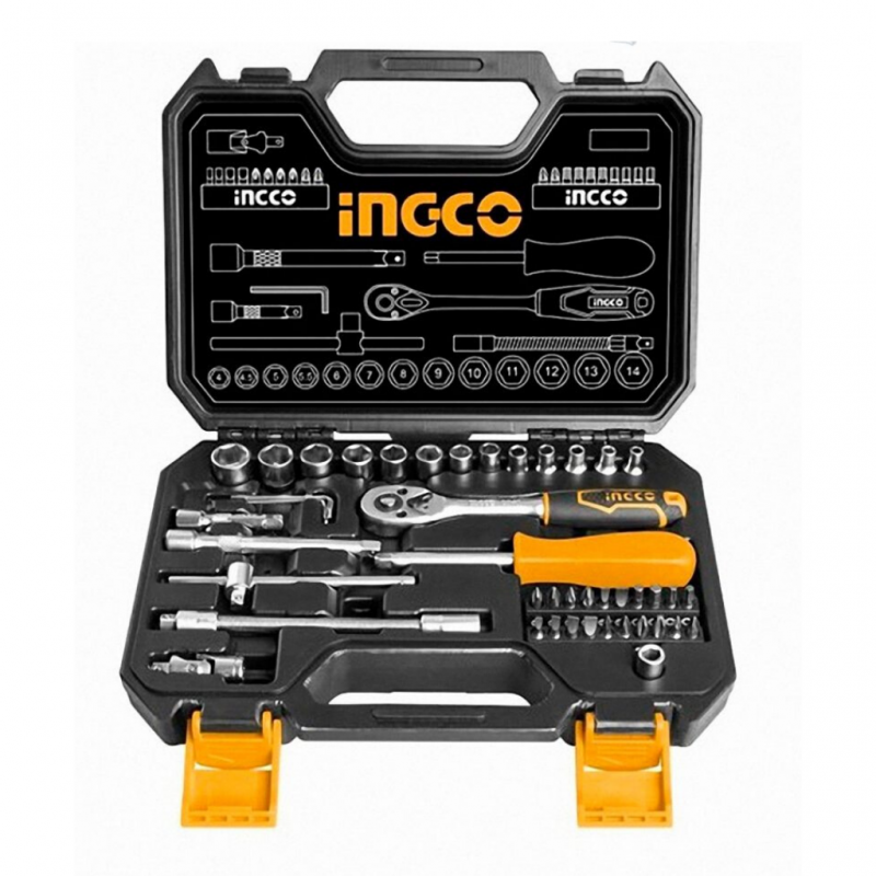 Ingco Hkts14451 45Pcs 1/4" Socket Set