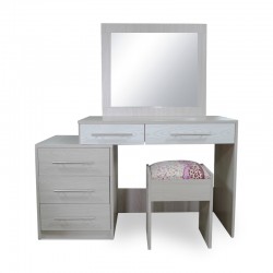Max Dressing Table With Pouff Melamine