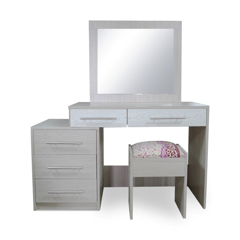 Max Dressing Table With Pouff Melamine