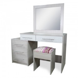 Max Dressing Table With Pouff Melamine
