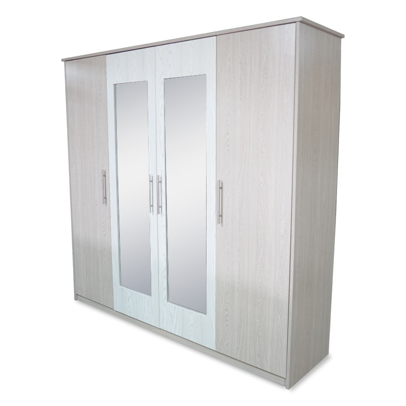 Max Wardrobe 4 Doors Melamine MDF