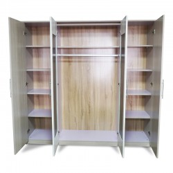 Max Wardrobe 4 Doors Melamine MDF