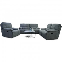 Arletti Recliner 3+2+1 Grey Fabric
