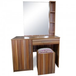 Flox Dressing Table With Pouff Melamine