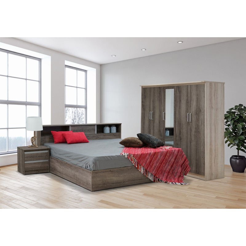 Avllini Bedroom Set 180x200cm Toro Oak