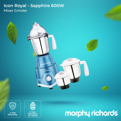 Morphy Richards Icon Royal Sapphire 600W 2YW Mixer