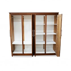 Samantha Wardrobe 4 Doors Pine Dark Oak