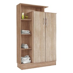 Elite 2 Doors Wardrobe Walnut/Vanilla