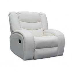 Veneto Recliner Leather Gel White