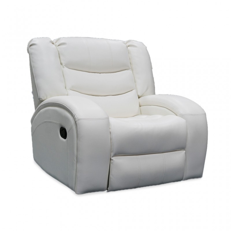 Veneto Recliner Leather Gel White Veneto Recliner Leather Gel White