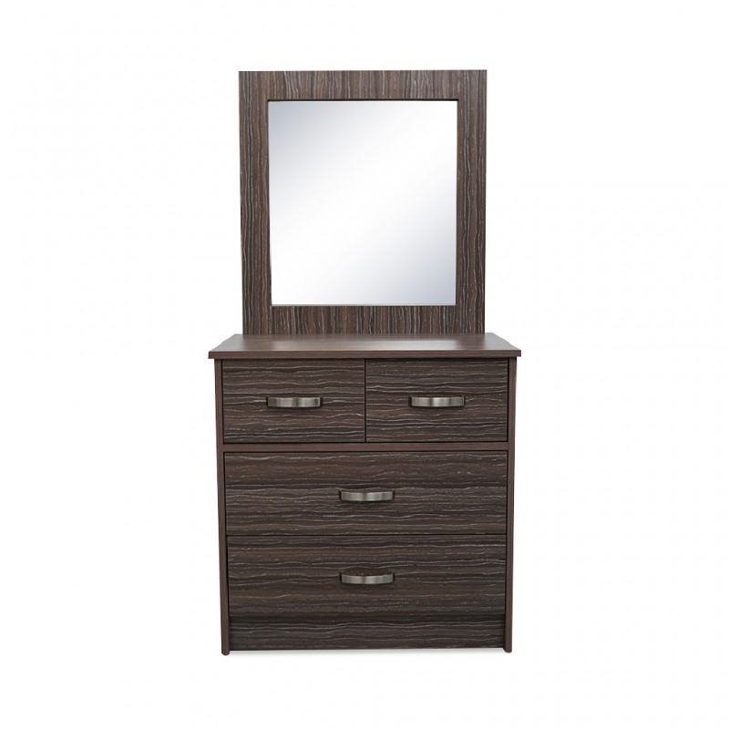 Swan Chest of Drawer+Mirror Zebra MDF
