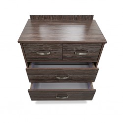 Swan Chest of Drawer+Mirror Zebra MDF
