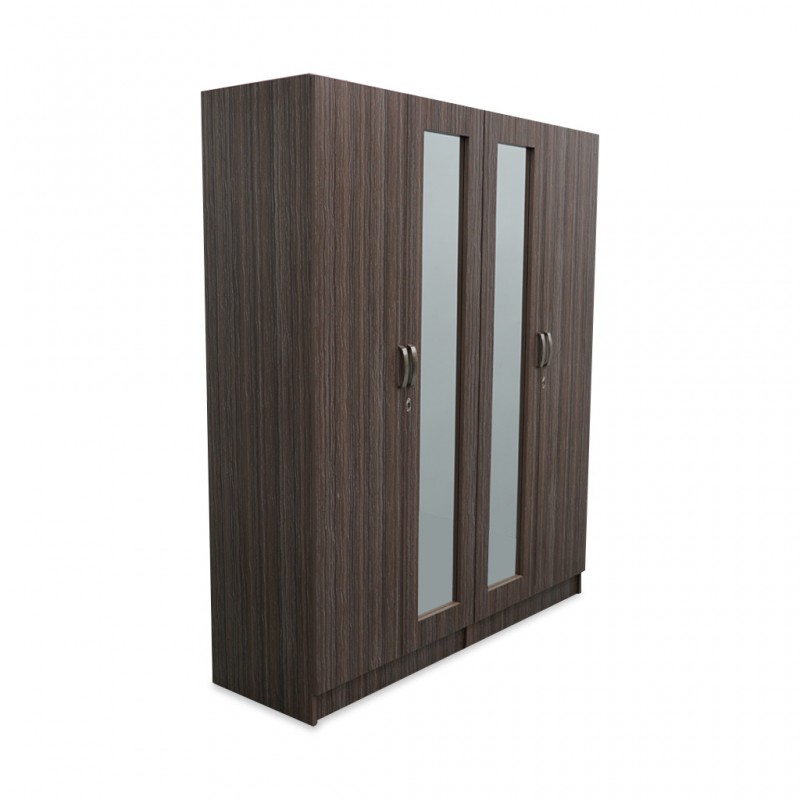 Swan 4 Dr Wardrobe Zebra MDF Swan 4 Dr Wardrobe Zebra MDF