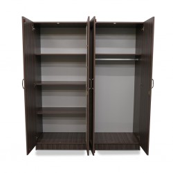 Swan 4 Dr Wardrobe Zebra MDF