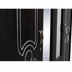 Vienna Wardrobe 4 Doors Black Embose MDF