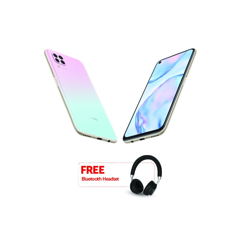 Huawei P40 Lite Sakura Pink & Free Huawei Bluetooth Headset Huawei P40 Lite Sakura Pink & Free Huawei Bluetooth Headset