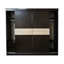 Odero Wardrobe 3 Doors Sliding Melamine MDF