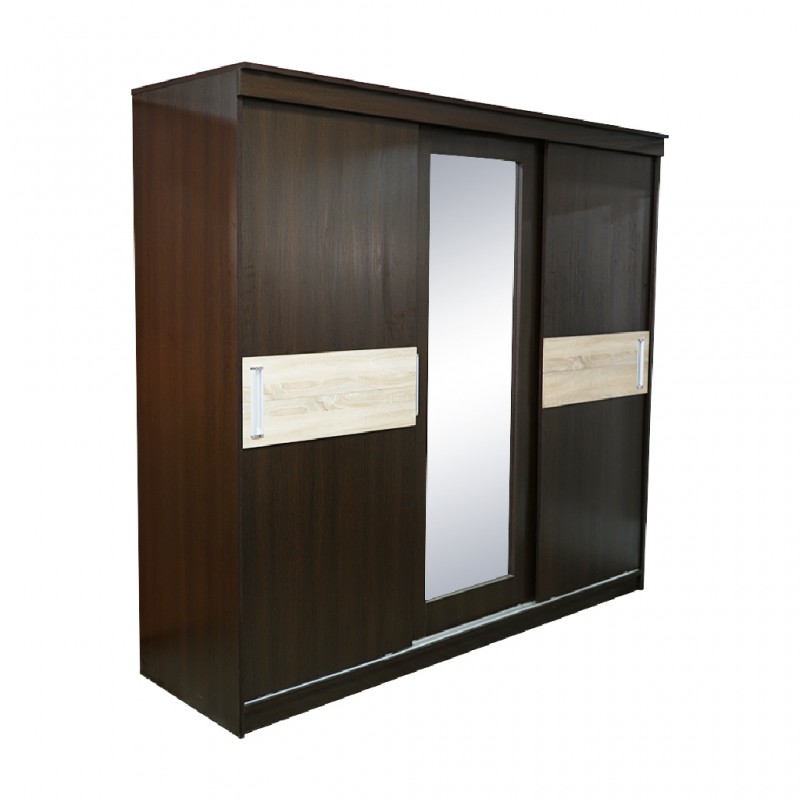 Odero Wardrobe 3 Doors Sliding Melamine MDF Odero Wardrobe 3 Doors Sliding Melamine MDF
