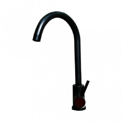 Diplomat Mixer Tap Black Mate Round Kitchen Mixer 6001-1K