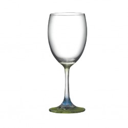Ocean 255ml 2pcs Set Amber Floral Wine Glass"O"