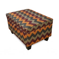 Sammy Ottoman Uma Spice Colour Fabric