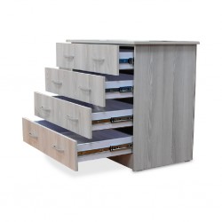 Emilia Chest of Drawers Grey MDF