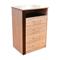 Flavi Chest of Drawers MDF White Oak