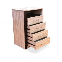 Flavi Chest of Drawers MDF White Oak