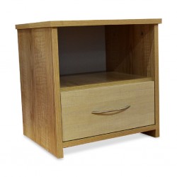 Bethany Night Table MDF Oak / Beige