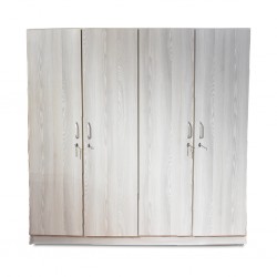 Emilia Wardrobe 4 Doors MDF Grey