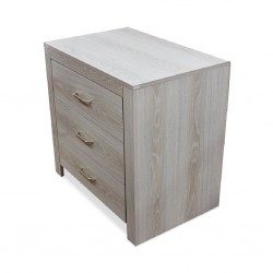 Scoop Chest of Drawers MDF Wash Oak