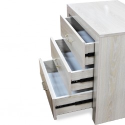 Scoop Chest of Drawers MDF Wash Oak