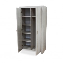 Scoop Wardrobe 2 doors Melamine wash oak