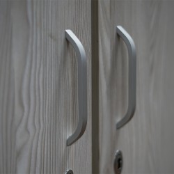 Emilia Wardrobe 4 Doors MDF Grey