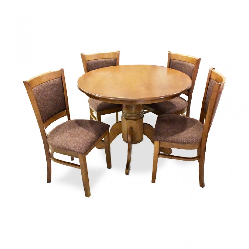 Carlo Table and 4 Chairs Brown