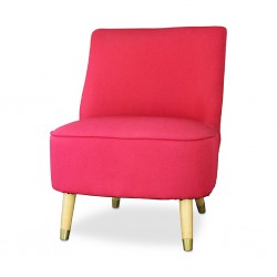 Modena Accent Chair Red Fabric