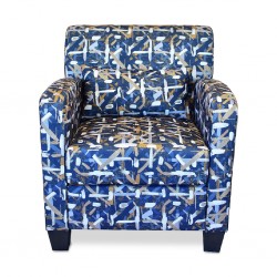 Penington Accent Chair in Fabric Spash Indigo