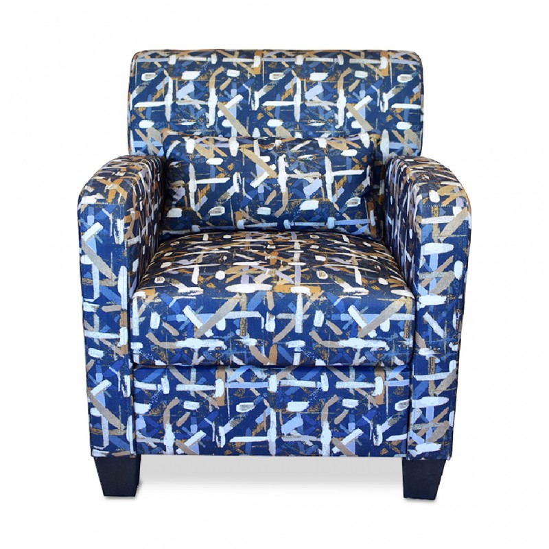 Penington Accent Chair in Fabric Spash Indigo
