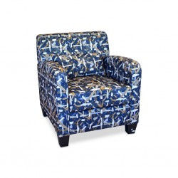 Penington Accent Chair in Fabric Spash Indigo