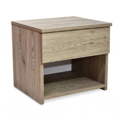 Preston Bedside 1 Drawer Sand Ash Plywood